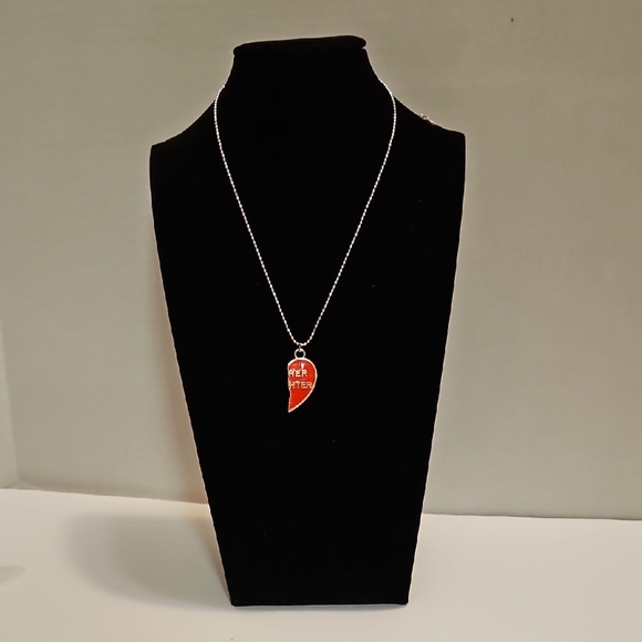 Claire's Set Of Red & Pink Heart Mother & Daughter Necklaces - Picture 4 of 5